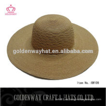 Los sombreros del sol del boater de la paja de la manera de las señoras para la venta